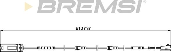 Bremsi WI0698 - Сигнализатор, износ тормозных колодок autospares.lv