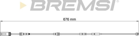 Bremsi WI0692 - Сигнализатор, износ тормозных колодок autospares.lv