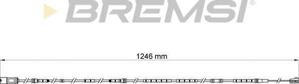 Bremsi WI0697 - Сигнализатор, износ тормозных колодок autospares.lv