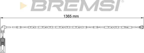 Bremsi WI0649 - Сигнализатор, износ тормозных колодок autospares.lv