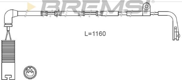 Bremsi WI0644 - Сигнализатор, износ тормозных колодок autospares.lv