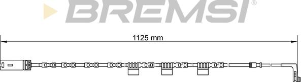 Bremsi WI0646 - Сигнализатор, износ тормозных колодок autospares.lv