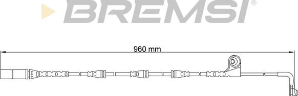 Bremsi WI0640 - Сигнализатор, износ тормозных колодок autospares.lv