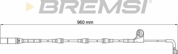 Bremsi WI0641 - Сигнализатор, износ тормозных колодок autospares.lv