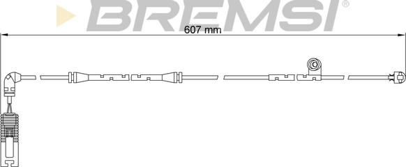 Bremsi WI0650 - Сигнализатор, износ тормозных колодок autospares.lv