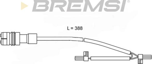 Bremsi WI0658 - Сигнализатор, износ тормозных колодок autospares.lv