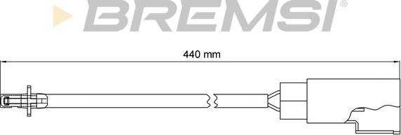 Bremsi WI0669 - Сигнализатор, износ тормозных колодок autospares.lv