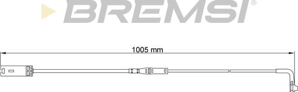 Bremsi WI0663 - Сигнализатор, износ тормозных колодок autospares.lv