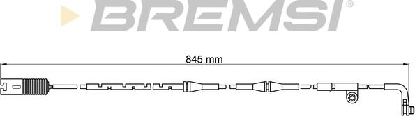 Bremsi WI0609 - Сигнализатор, износ тормозных колодок autospares.lv