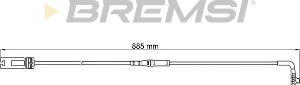 Bremsi WI0603 - Сигнализатор, износ тормозных колодок autospares.lv