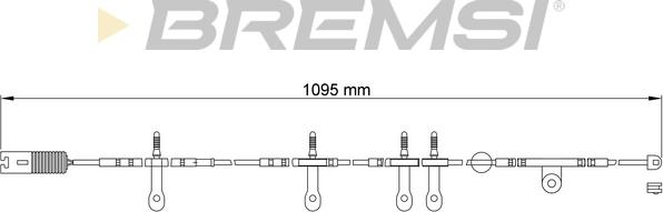 Bremsi WI0607 - Сигнализатор, износ тормозных колодок autospares.lv