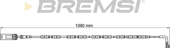 Bremsi WI0613 - Сигнализатор, износ тормозных колодок autospares.lv