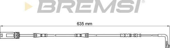 Bremsi WI0612 - Сигнализатор, износ тормозных колодок autospares.lv