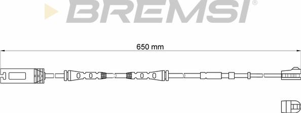 Bremsi WI0689 - Сигнализатор, износ тормозных колодок autospares.lv