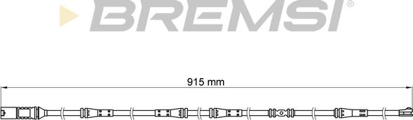 Bremsi WI0685 - Сигнализатор, износ тормозных колодок autospares.lv