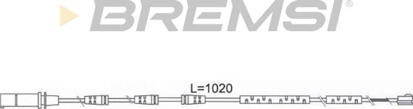 Bremsi WI0686 - Сигнализатор, износ тормозных колодок autospares.lv