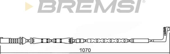 Bremsi WI0682 - Сигнализатор, износ тормозных колодок autospares.lv