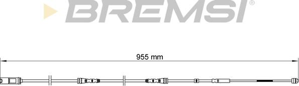 Bremsi WI0687 - Сигнализатор, износ тормозных колодок autospares.lv