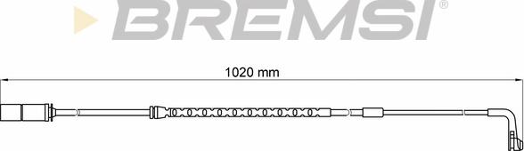 Bremsi WI0639 - Сигнализатор, износ тормозных колодок autospares.lv