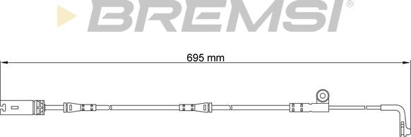 Bremsi WI0636 - Сигнализатор, износ тормозных колодок autospares.lv