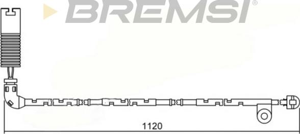 Bremsi WI0621 - Сигнализатор, износ тормозных колодок autospares.lv