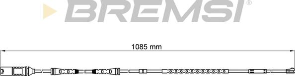 Bremsi WI0677 - Сигнализатор, износ тормозных колодок autospares.lv