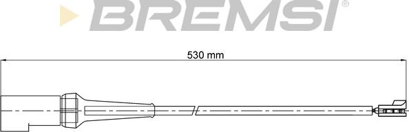 Bremsi WI0798 - Сигнализатор, износ тормозных колодок autospares.lv