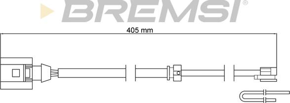 Bremsi WI0793 - Сигнализатор, износ тормозных колодок autospares.lv