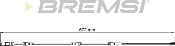 Bremsi WI0751 - Сигнализатор, износ тормозных колодок autospares.lv