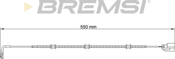 Bremsi WI0758 - Сигнализатор, износ тормозных колодок autospares.lv