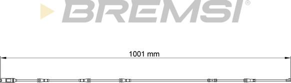 Bremsi WI0753 - Сигнализатор, износ тормозных колодок autospares.lv