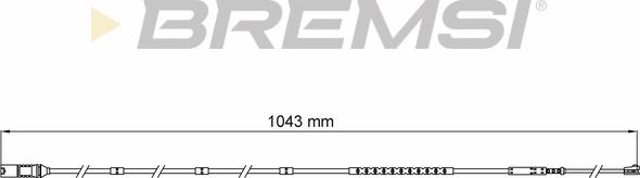 Bremsi WI0752 - Сигнализатор, износ тормозных колодок autospares.lv