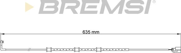 Bremsi WI0757 - Сигнализатор, износ тормозных колодок autospares.lv