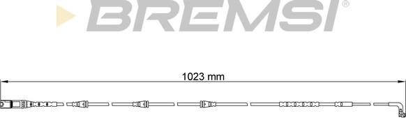 Bremsi WI0718 - Сигнализатор, износ тормозных колодок autospares.lv