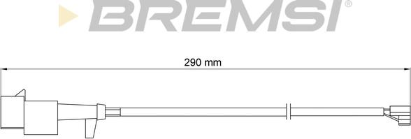 Bremsi WI0713 - Сигнализатор, износ тормозных колодок autospares.lv