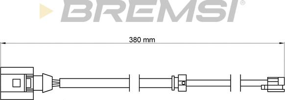 Bremsi WI0712 - Сигнализатор, износ тормозных колодок autospares.lv