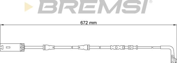 Bremsi WI0717 - Сигнализатор, износ тормозных колодок autospares.lv