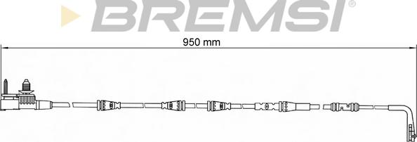 Bremsi WI0782 - Сигнализатор, износ тормозных колодок autospares.lv