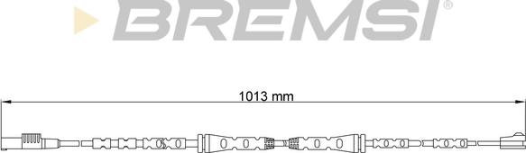 Bremsi WI0736 - Сигнализатор, износ тормозных колодок autospares.lv