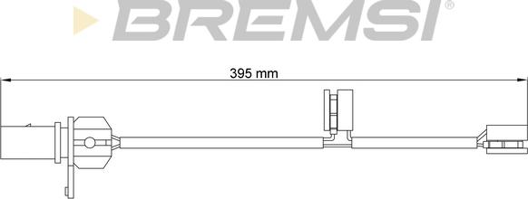 Bremsi WI0731 - Сигнализатор, износ тормозных колодок autospares.lv