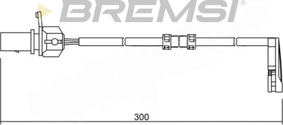 Bremsi WI0733 - Сигнализатор, износ тормозных колодок autospares.lv