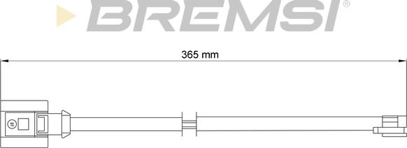 Bremsi WI0732 - Сигнализатор, износ тормозных колодок autospares.lv