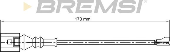 Bremsi WI0771 - Сигнализатор, износ тормозных колодок autospares.lv