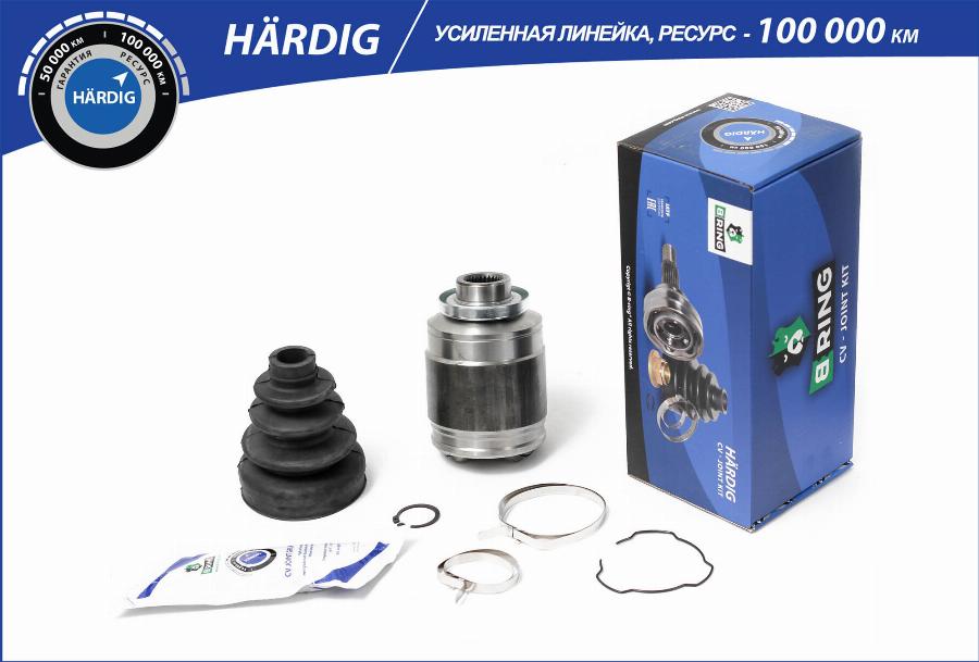 B-RING HBIC1825 - Шарнирный комплект, ШРУС, приводной вал autospares.lv