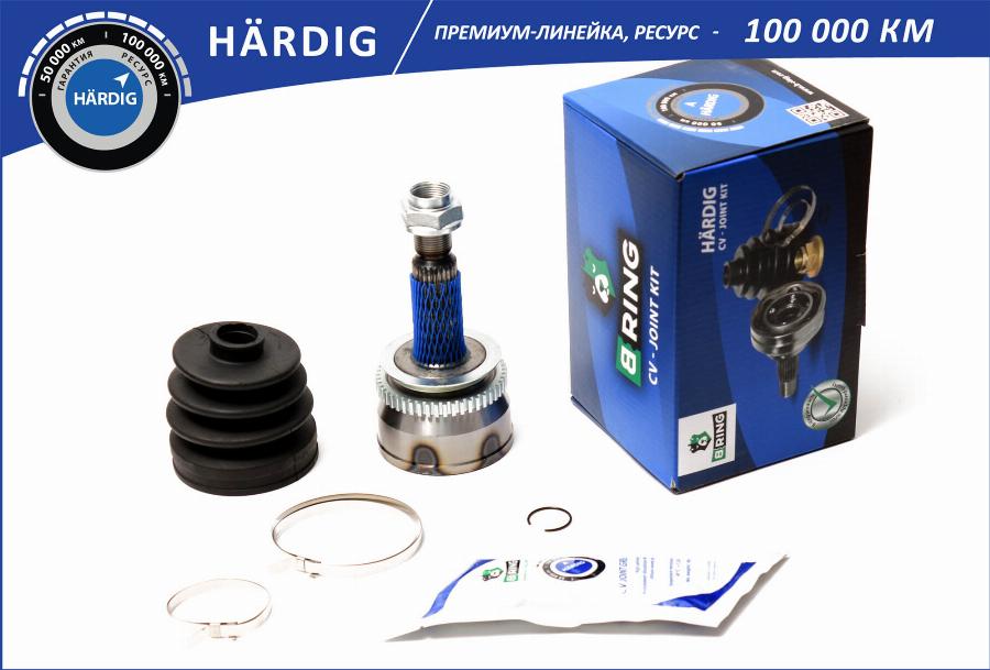 B-RING HBOC1808A - Шарнирный комплект, ШРУС, приводной вал autospares.lv