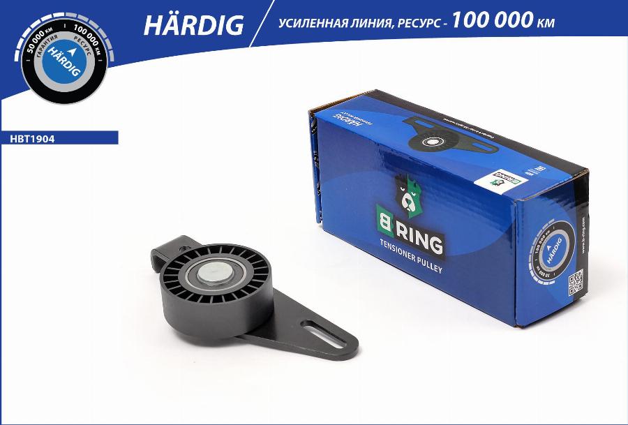 B-RING HBT1904 - Натяжитель, поликлиновый ремень autospares.lv