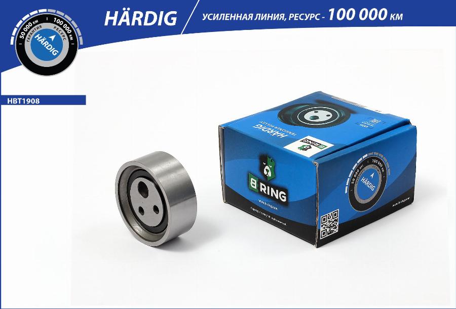 B-RING HBT1908 - Натяжитель, поликлиновый ремень autospares.lv