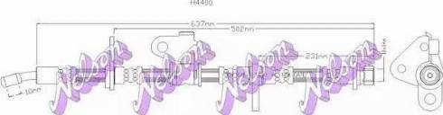 Brovex-Nelson H4400 - Тормозной шланг autospares.lv