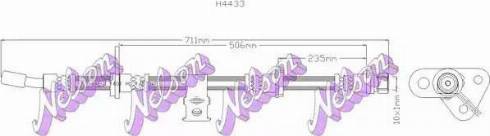 Brovex-Nelson H4433 - Тормозной шланг autospares.lv