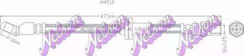 Brovex-Nelson H4512 - Тормозной шланг autospares.lv